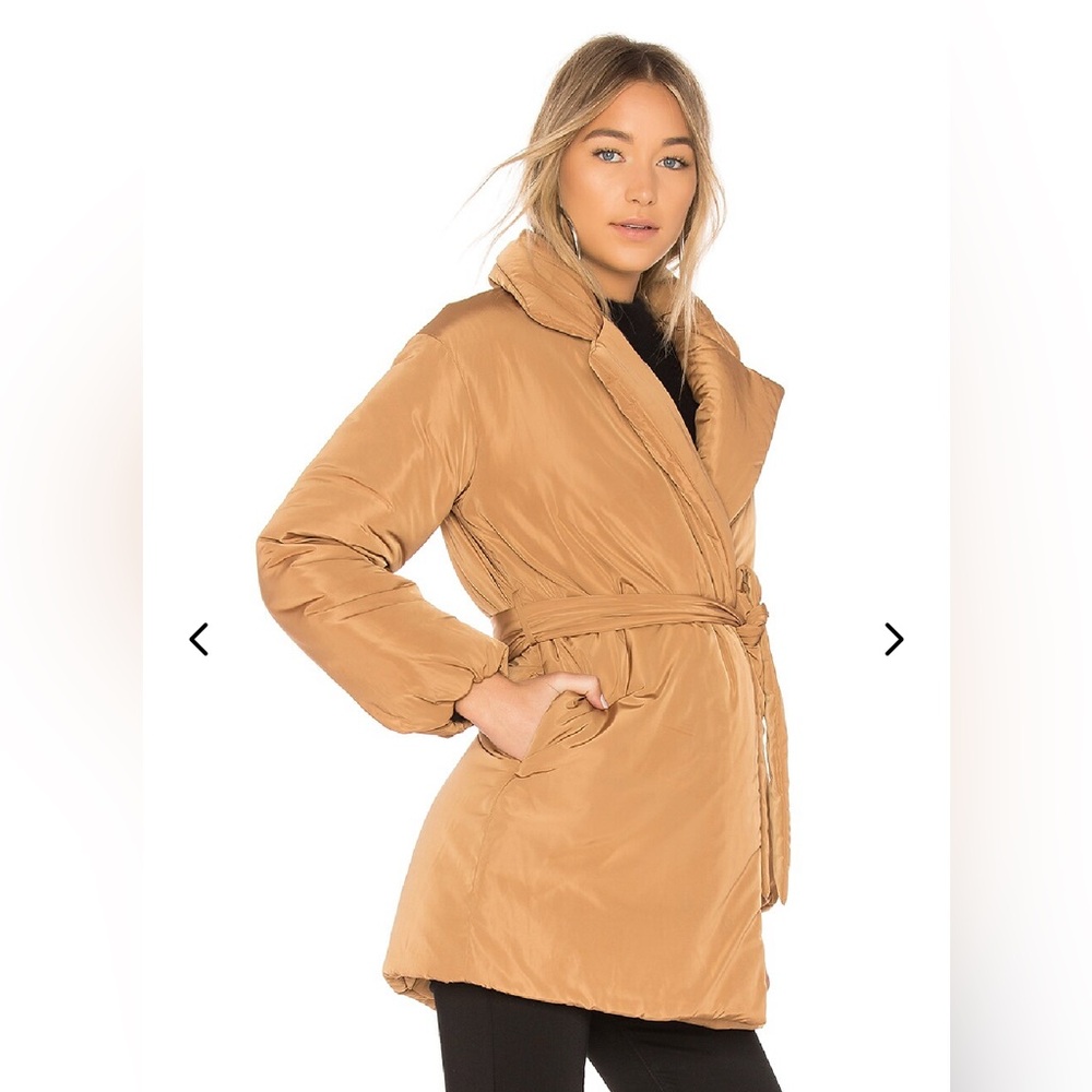 Revolve Calla Lily Belted Puffer